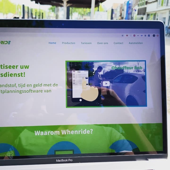 Werken op ons terras bij Gemware